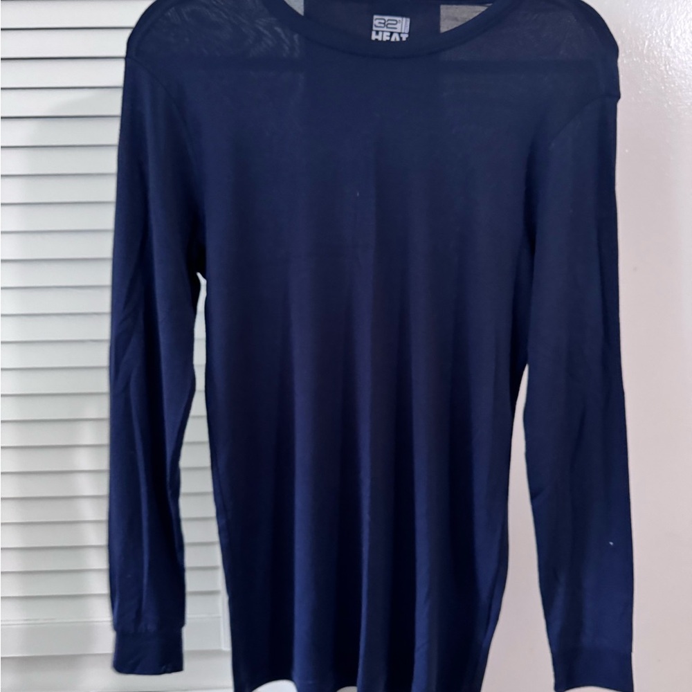 32 Degrees Women's Dark Navy Long Sleeve Crew Thermal
